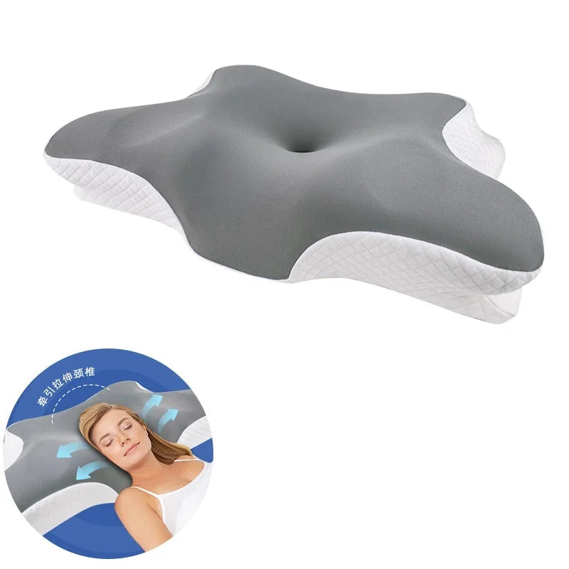 Hot Design Back & Side Sleeper Neck Support Pillows for Bed Memory Foam Neck Cervical Orthopedic Pillow for Sleeping