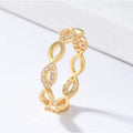2022 New Classic Luxury 925 Silver 14K Gold Zircon Bling Rings Jewelry Women Fine Female Wedding Bridal