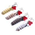 Wholesale SP013 5cm 11.7g Metal Sequin Spinner Baits Spoon Fishing Lures with Red Heart Blade