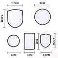 Multi Shape Picture Frame Custom Sublimation Blank Patches for T Shirt Fabric Decoration