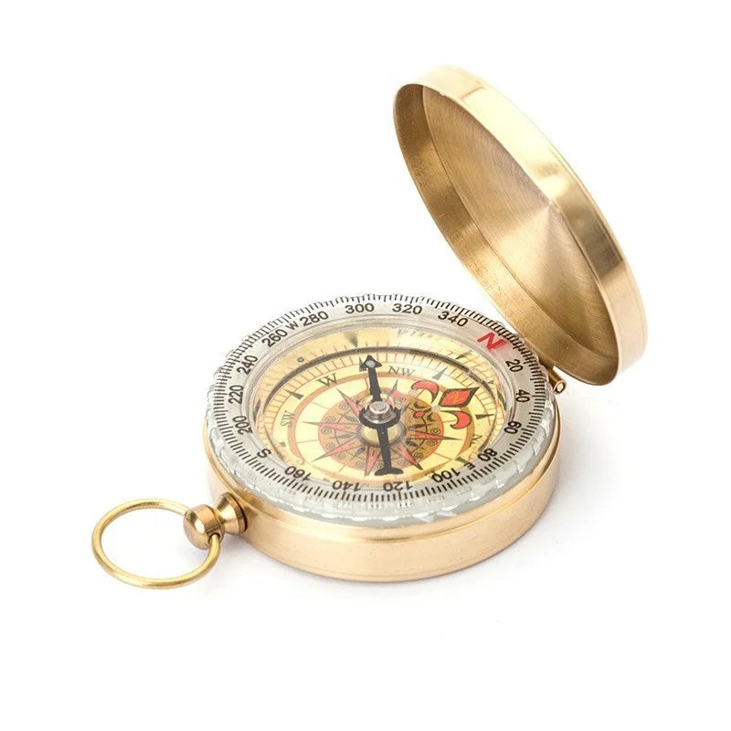 Wholesale High Qualitynautical Antique Brass Ship Compass Brass Compass With Keychain