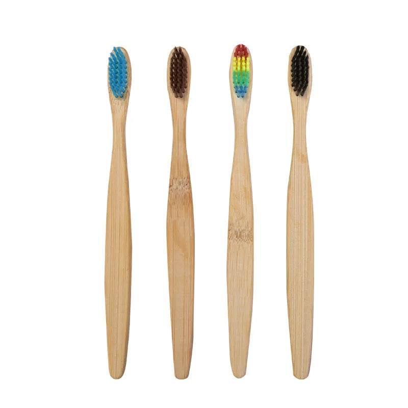 Custom Logo Soft Toothbrush Bristles Bamboo Toothbrush Eco Friendly Toothbrushes Biodegradable Oral Care Tooth Brush