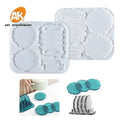 AK Coaster Mold DIY Epoxy Resin Silicone Mold Storage Kitchen Anti-Scald Heat Insulation Pad Home Desktop Decoration