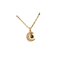 HOVANCI Classic Trendy Star Memory Pendant 'I Love You' 100 Languages Stainless Steel Clavicle Chain Gold Plating for Weddings