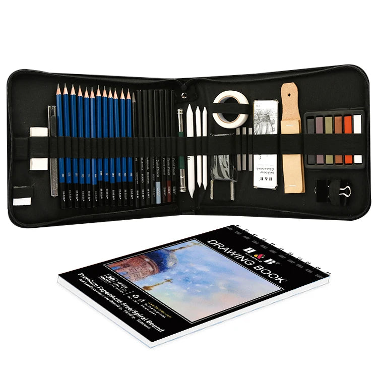 HB Art Supplies Custom 50PCS Pencil Sketch Set for Artists MegaBDM