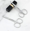 Professional Stainless Steel Nose Hair Scissors for Men and Women Safety Rounded Tip for Eyebrow Nose Beard Ear Trimming