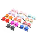 Beautiful Color Flower Therapy Glasses Light Chromotherapy for Mood Enhancement Chakra Healing with Metal Frame