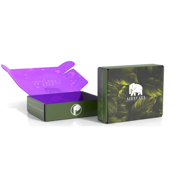 Colored Cosmetic Corrugated Packaging Mailer Box Embossed Printing Paper Cardboard Shipping Box for E-commerce