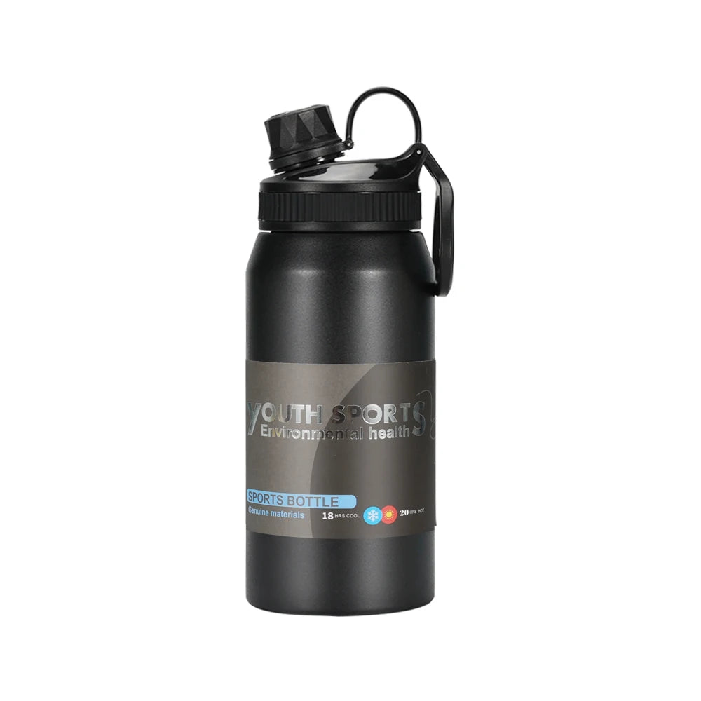 FX Factory 600ml 800ml Custom Logo Sports Stylish Double Wall Stainless Steel Vacuum Flask Thermos Gym Outdoor Portable 12-24