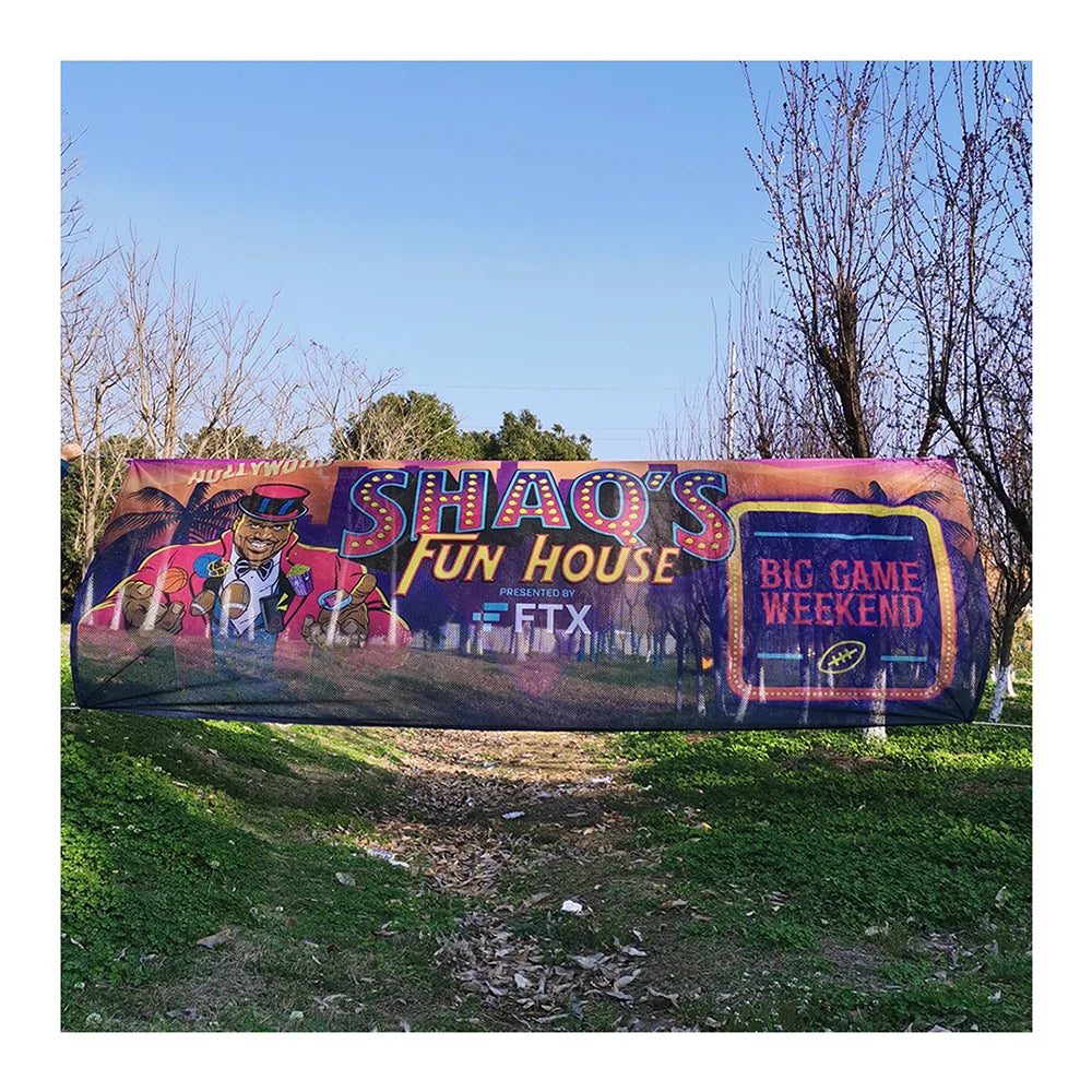 65gsm 85gsm 110gsm 150gsm 200gsm 230gsm 250gsm Decorative Advertising Promotional Mesh Fabric Banners