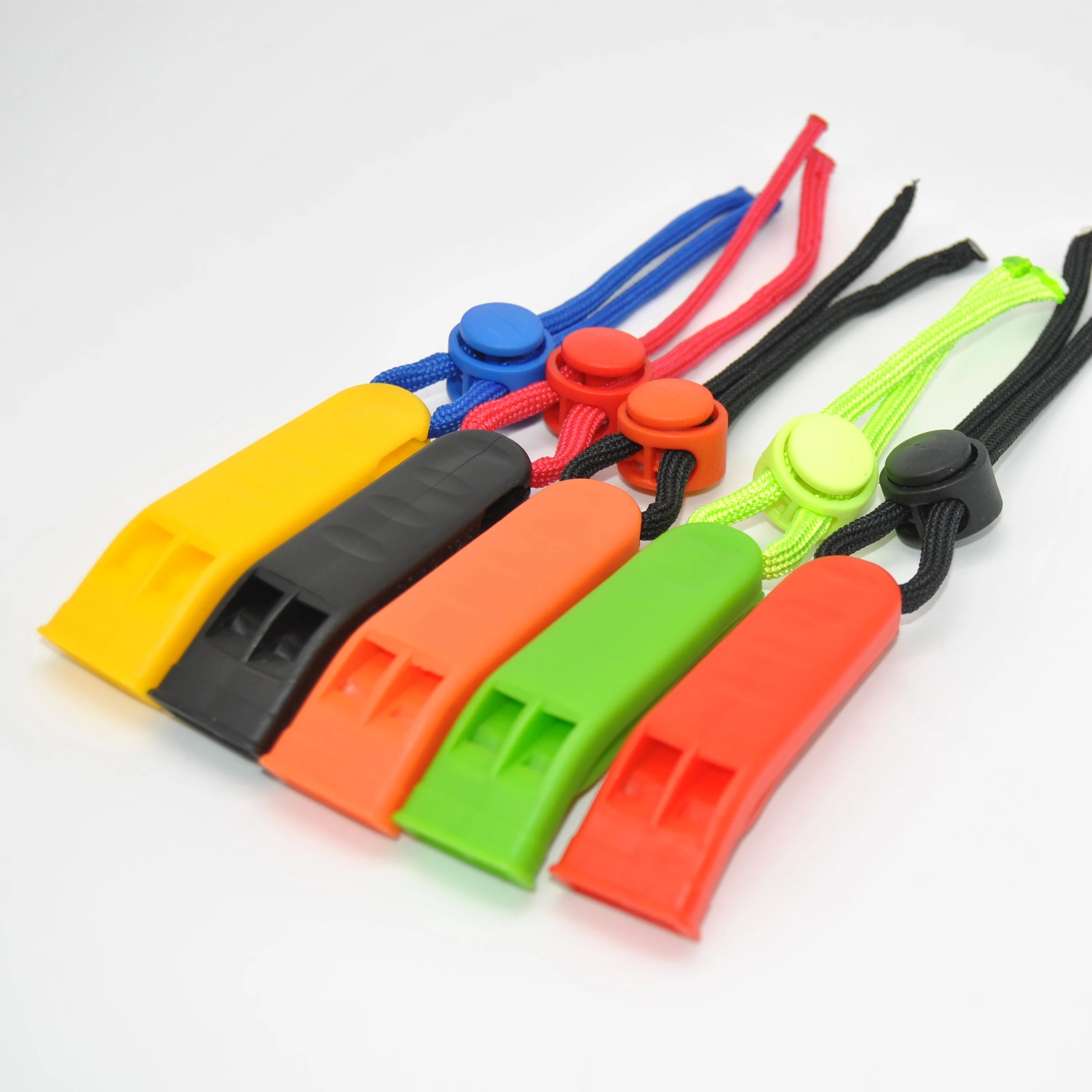 Outdoor Survival Emergency Whistle with Lanyard Water Rescue Plastic Tool