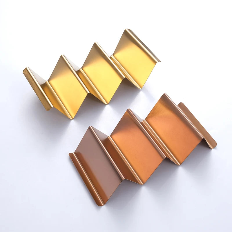 Gold Copper Pan Cakes Pan Cake Stand up Holder Stainless Steel Pan Cake Holder