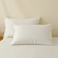 2 Pieces 50x70cm Bamboo Fiber Knitted Waterproof American Style Rectangle Pillowcases with Zipper Sets for Home Use