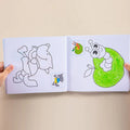 Custom Printed Cardboard Brochure for Kids Dragon Animal-Themed Exercise Stickers Coloring Book Custom Logo 4-Color CMYK Process