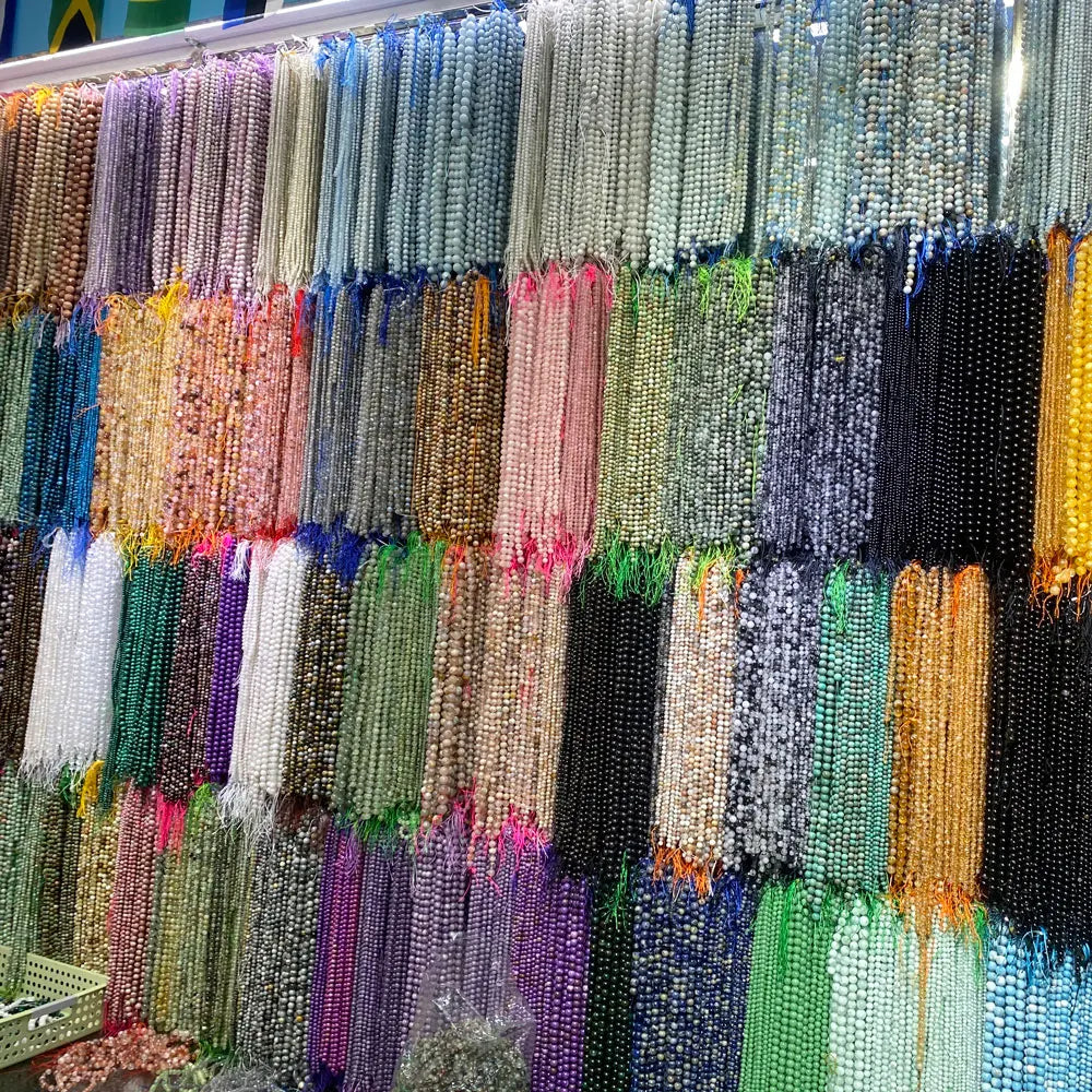 Factory Price 4/6/8/10mm Crystal Healing Gemstone Beads Various Round Loose Natural Stone Beads for Jewelry Making