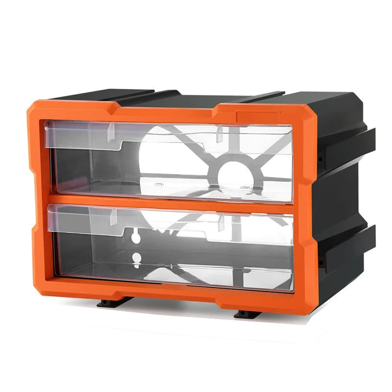 Drawer Type Plastic Parts Cabinet Organizer for Wardrobe Storage of Toys Living Room Items Jewelry-Screw Box Friendly