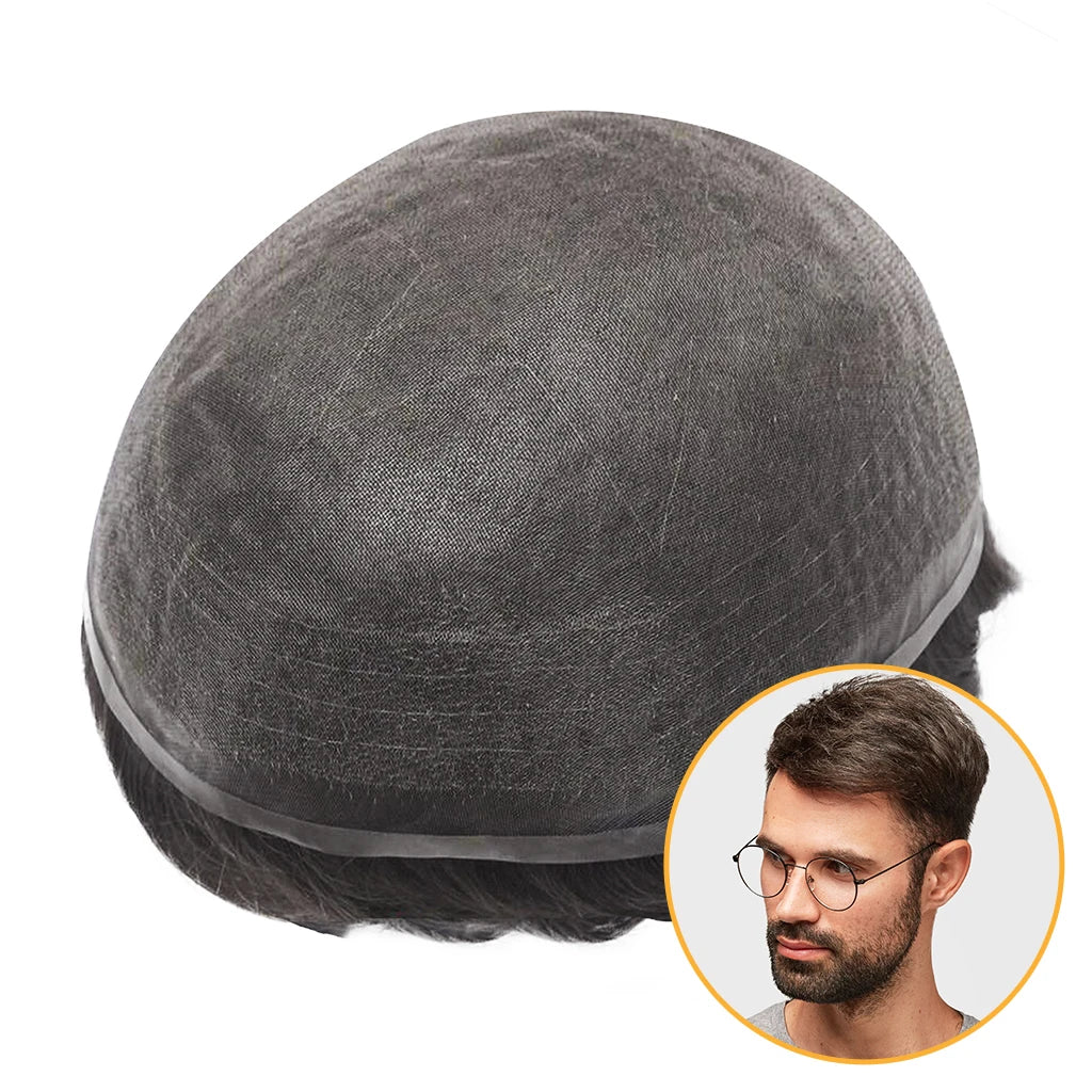 NCON Wholesale Fine Welded Mono Base Hair Patch System Hair System Mens Wigs Toupee