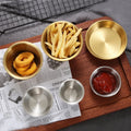 Western Sauce Seasoning Dish Stainless Steel French Fries Ketchup Cup Hot Pot Dipping Bowl Appetizer Plates Condiment Container