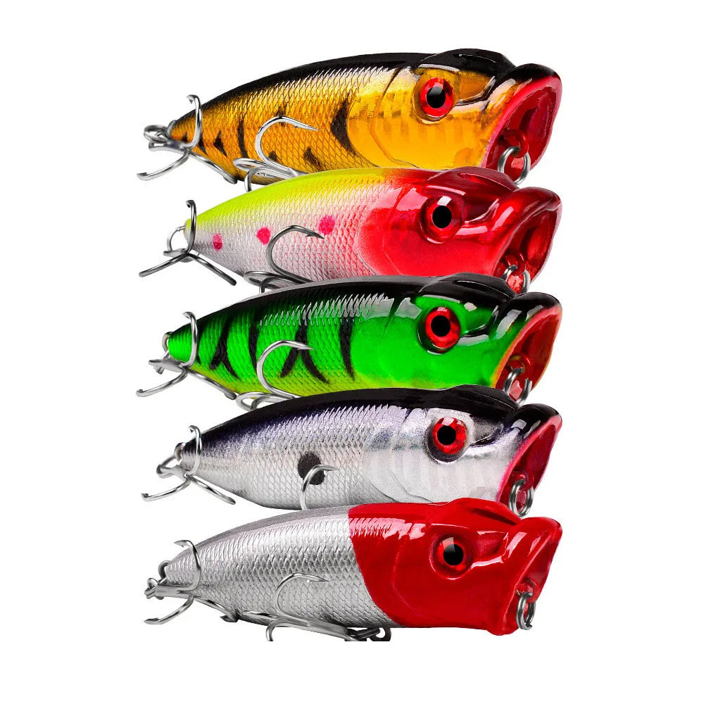 Bait Fish 7Cm 10G Floating Pencil Popper 3D Lure Eyes Fishing Lures Topwater Saltwater