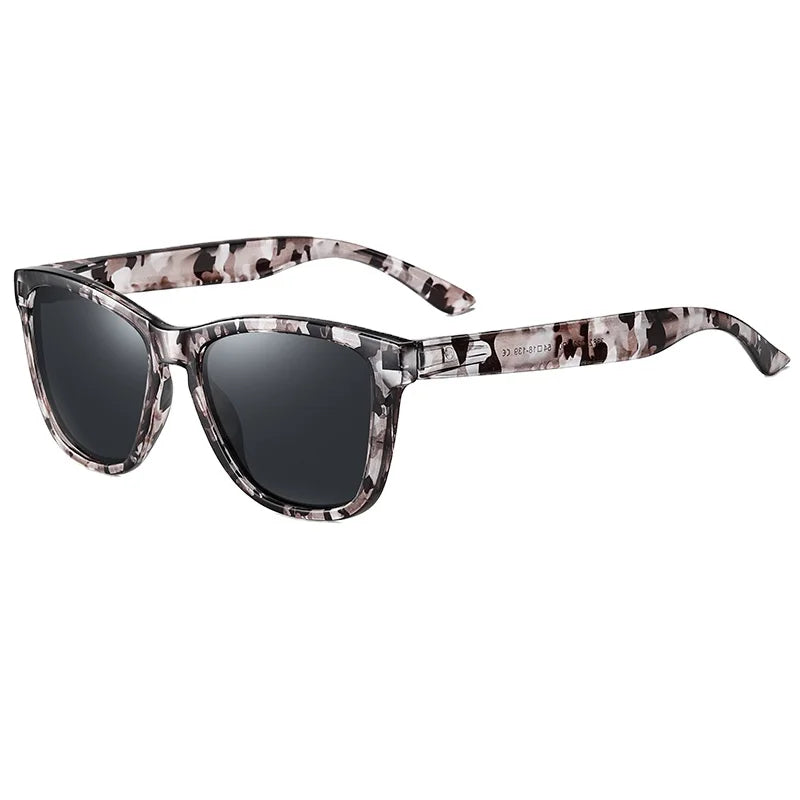 Custom Logo Classic Retro Luxury Square Sunglasses for Men Ladies Polarized UV400 Tac Lenses Acetate Metal Sun Blue Black Red