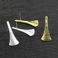 6pcs/lot 27x11mm Matte Silver Plated Gold Colors Plated Ear Hooks Earring Wires for Handmade Women Fashion Jewelry Earrings