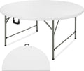Factory Hot Selling Modern Style 5FT Folding in Half Round Table HDPE Plastic Table for Outdoor Events