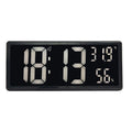 EMAF Large 14 Inch Digital & Analog-Digital Clocks Outdoor Dementia Digital Day Clock Temperature Humidity LED Table Wall Clock