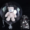 30 Inch Wide Neck Transparent Bobo Balloon Snack Gift Wrapping Clear Inflatable Helium Globo Birthday Party Wedding Decor XJ0718