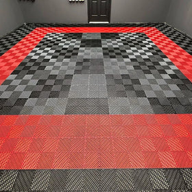Plastic Non-Slip Interlocking Garage Floor Tiles Drainage Mats for Basement Swimming Car Parking PVC Tiles Floor