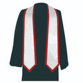Adult Plain 60\" Graduation Stole with Printed Logo Girls Seasonal Graduation Sash