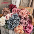 CM-TH841 High Quality 7 Heads Rose Bouquet Long-Lasting Rose Artificial Flower for Wedding Home