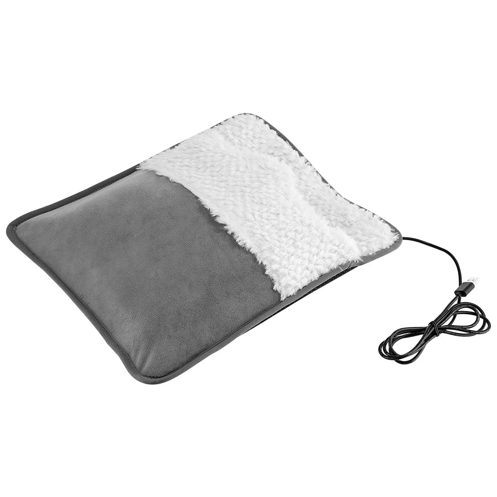 Fitease New Upgraded Thermal Equipment Customized USB Winter Home Electric Convection Heated Foot Warmer Crystal Super Soft