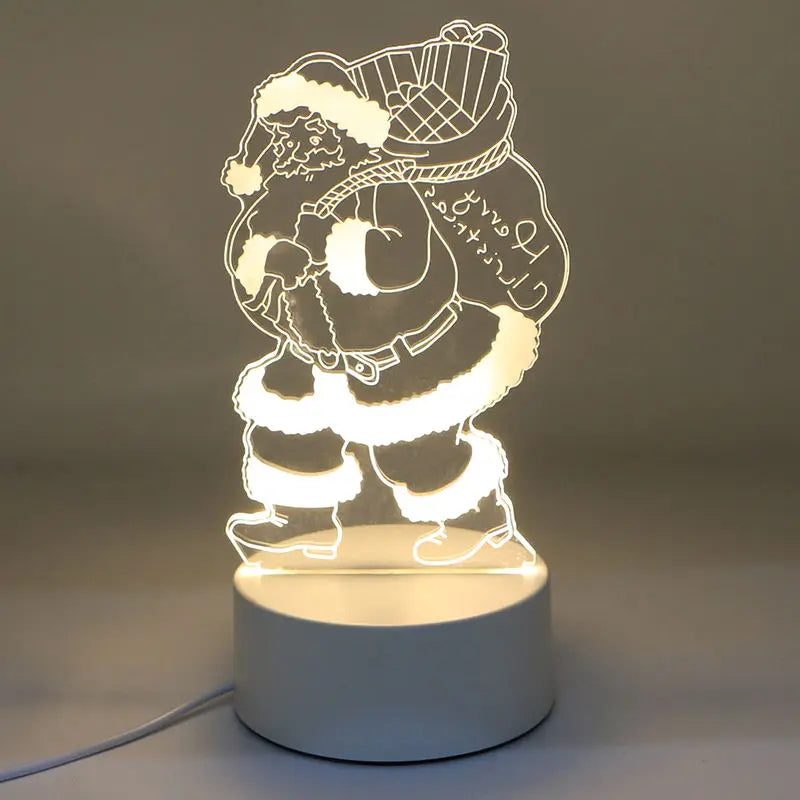 Photo Creative 3D Illusion Anime Lamparas Acrylic Table Desk Base LED Christmas Lamp Kid's Room Decor Night Light Base