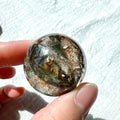 Garden Quartz Sphere Crystals Bulk Healing Stones Gems Phantom Ghost Spiritual Meditation Fengshui Ornaments Crystal Sphere Ball
