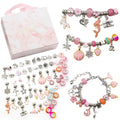 Bracelet Beads Jewelry Charms Necklace Earrings Making Birthday Gift for Girls DIY Charm Jewelry Bracelet Making Kit