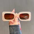 2023 New Arrivals Custom Sunglasses Candy Color Rectangle Small Vintage Square Rectangular Sunglasses Women Men