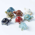 Natural Crystal Chips Stones Resin Tortoise Crafts Crystal Ornaments Resin Crafts Home Decoration Gifts
