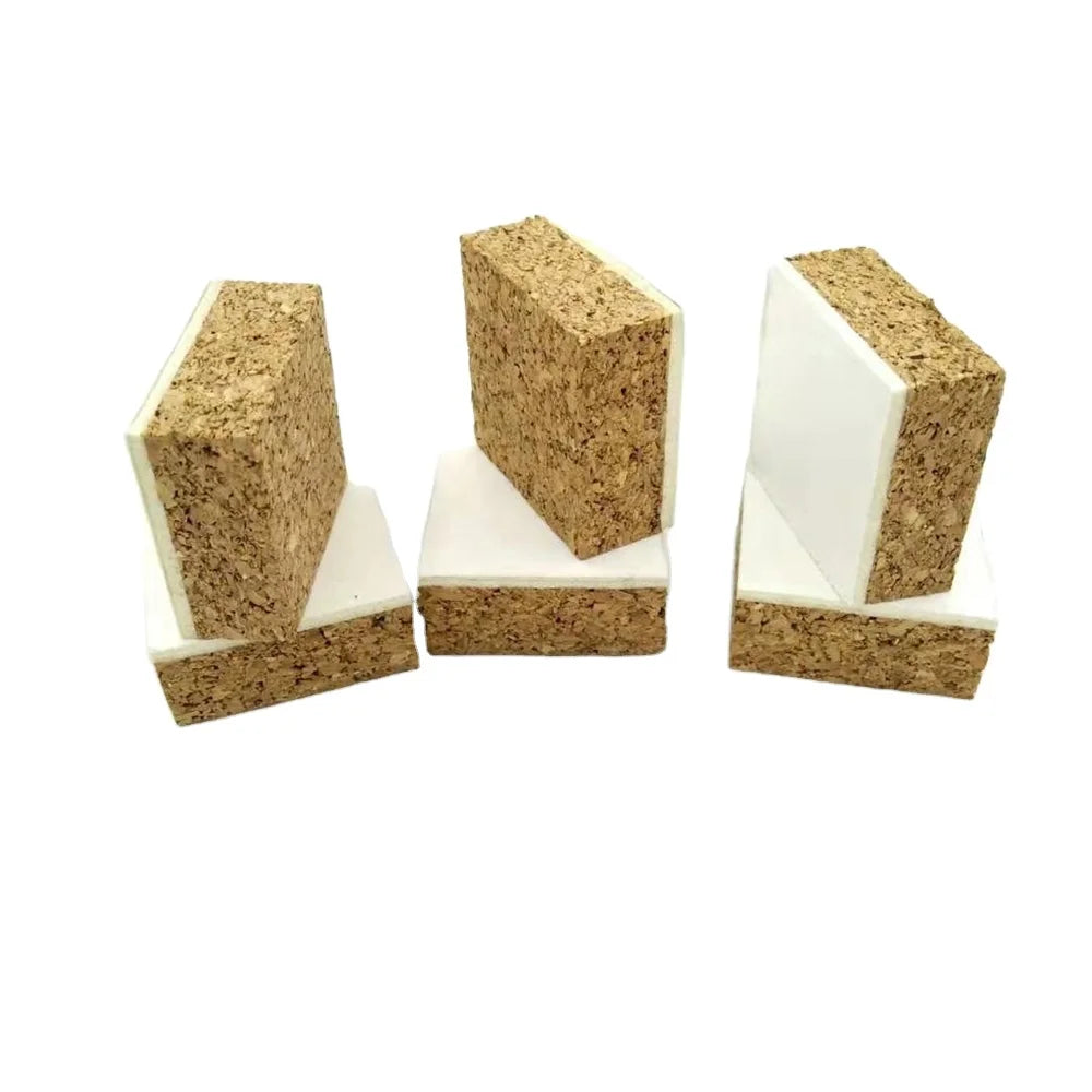 Factory Supplier Self-Adhesive Cork Spacer Protector Pads for Glass Shipment Mini Cork Pads Glass Separating Edge Protector