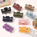 9cm Matte Finish Plastic Solid Color Hair Claw  Clip  Hair Style Holder