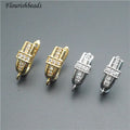 Rectangle Cross U Shape CZ Paved Metal Brass Gold Silver Plating Wholesale Fine Earring Hook Clasps for Jewelry Earring Making