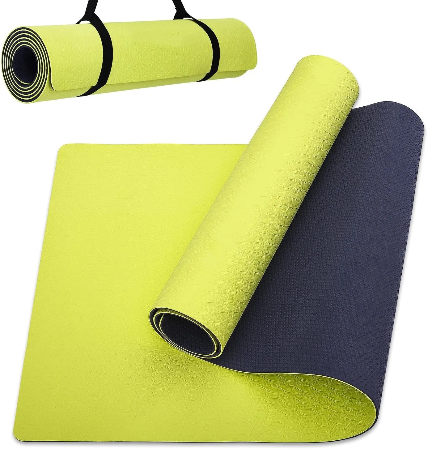 SPORTVUE GC-6201 Eco-Friendly Large Extra Thick TPE Women's Yoga Mat Customizable Indoor Outdoor Sports Pilate Type Custom Logo
