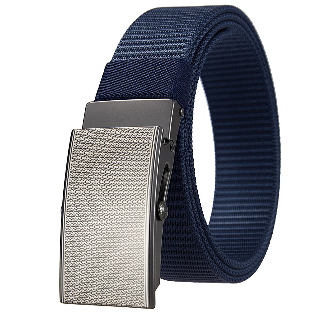 LQbelt New Nylon Belt Scroll Buckle Belts No Ratchet Mens Canvas Belt Polyester Strap Outdoor Wholesale Factory