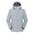 Autumn Winter Men's Women's Softshell Hooded Jacket Windproof Waterproof Fleece Embroidered LOGO Single Coat for Outdoor