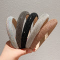 Bling Full Rhinestone Hairband Women Luxury Hairwear Jewelry Head Accessories Sponge Hair Hoop