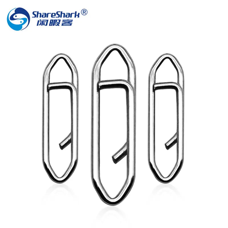 100 PCS/bag Stainless Steel Clips Fishinng Accessory Coastlock Snap Carp Fishing Clips MegaBDM