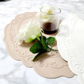 New Design High Quality Non-slip Heat Resistant Food Grade Silicone Placemat for Dining Table Minimalist Customized Logo
