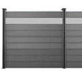 Wpc Holz Zaun Temporary  Waterproof Wood Fence for Garden Fence