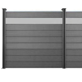 Wpc Holz Zaun Temporary Waterproof Wood Fence for Garden Fence