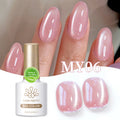 BORN PRETTY Jelly Pink Color First Love Water Light Cat Magnetic Gel Glitter Auroras Cateye Uv Gel Polish for Nail Design