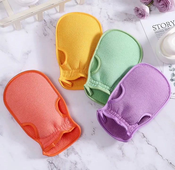Shower Bath Gloves Exfoliating Wash Skin Mitt Massage Loofah Body Scrubber Bathing Cleaning Products